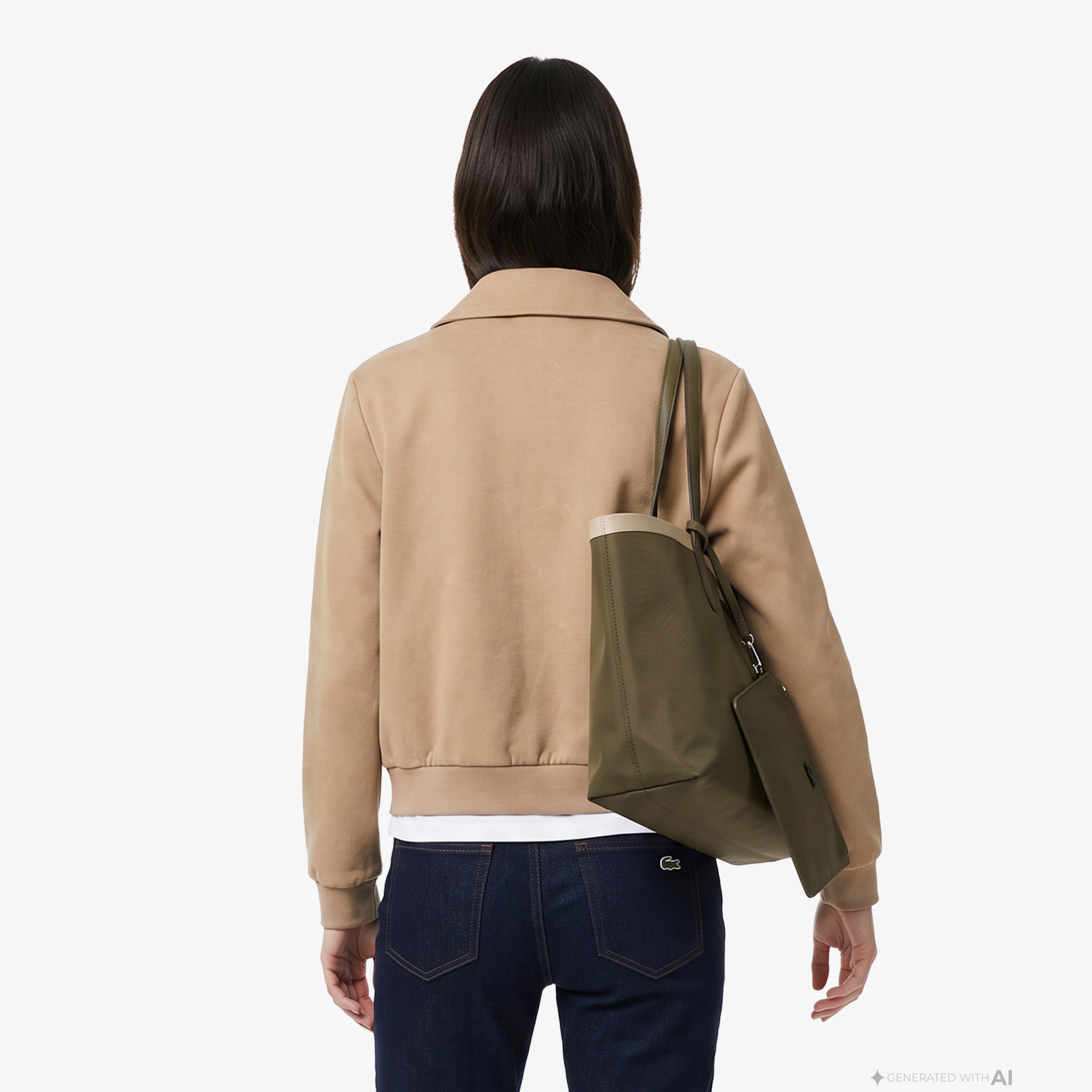 Kadın Relaxed Fit Yarım Fermuarlı Bej Sweatshirt Kadın Relaxed Fit Yarım Fermuarlı Bej Sweatshirt