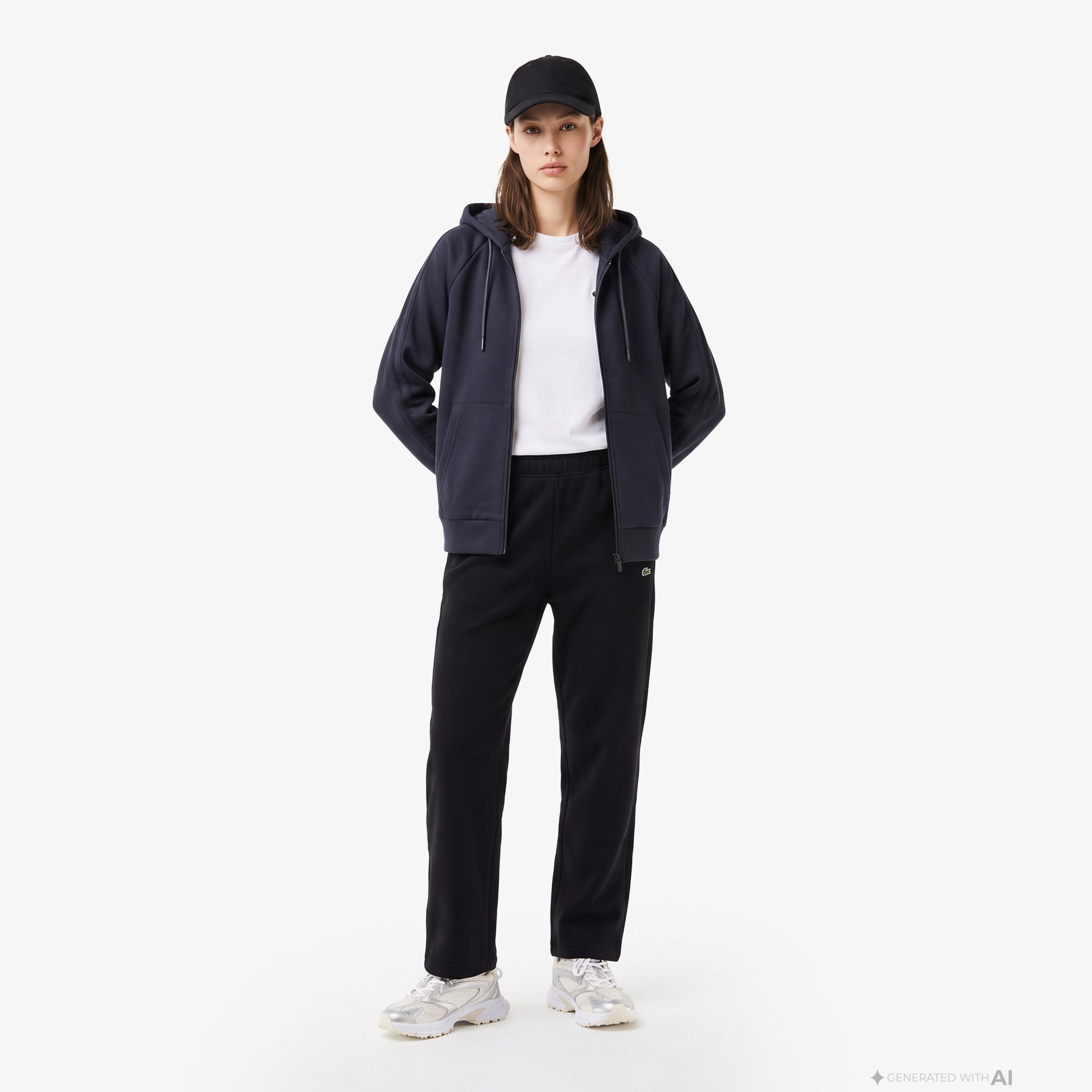 Kadın Relaxed Fit Kapüşonlu Koyu Gri Sweatshirt Kadın Relaxed Fit Kapüşonlu Koyu Gri Sweatshirt