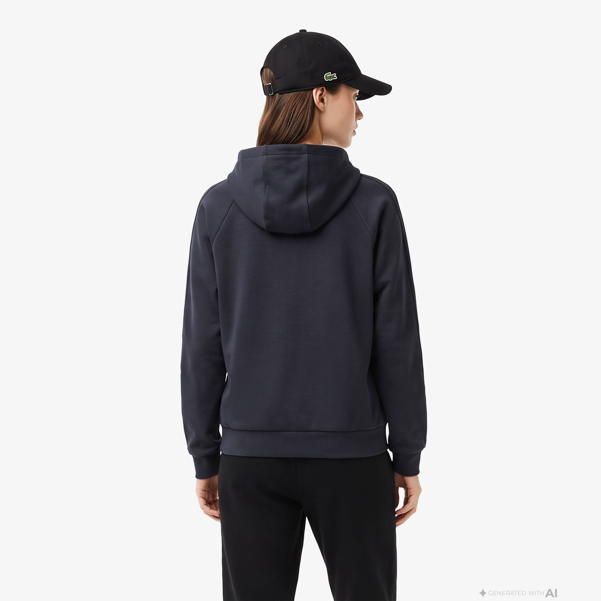 Kadın Relaxed Fit Kapüşonlu Koyu Gri Sweatshirt