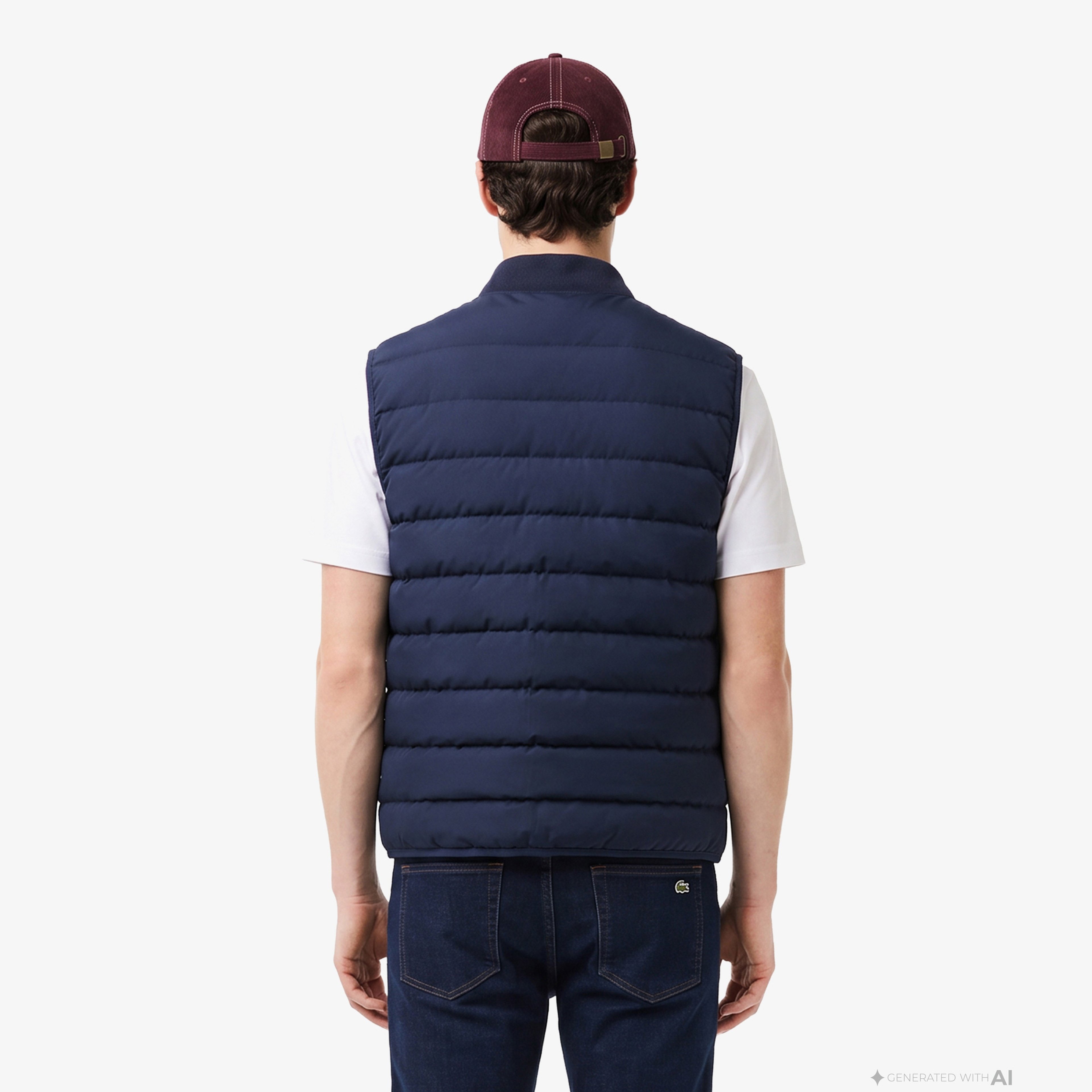 Erkek Regular Fit Kapüşonlu Lacivert Mont