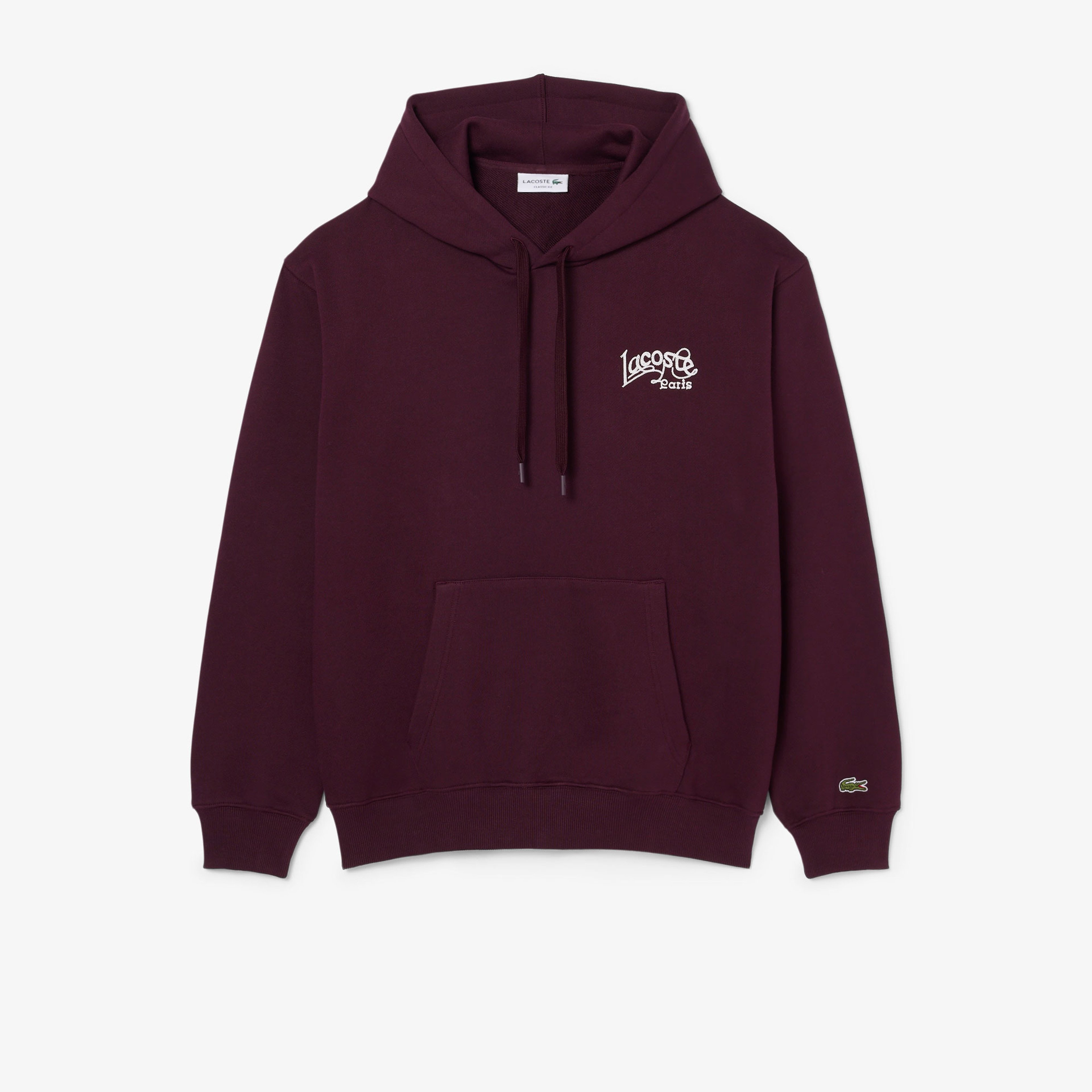Erkek Classic Fit Kapüşonlu Baskılı Bordo Sweatshirt Erkek Classic Fit Kapüşonlu Baskılı Bordo Sweatshirt